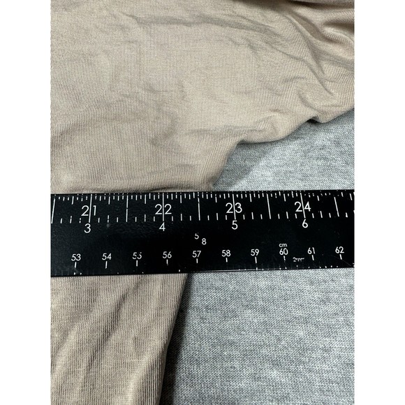 Garnet Hill Tan Top T- Shirt Knit Flowy Medium Tencel - Picture 5 of 7